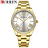 Curren Womens Watch - Gold Simplicity - 1 Year Warranty - Free Box Packaging - 3 ATM Water Resistant