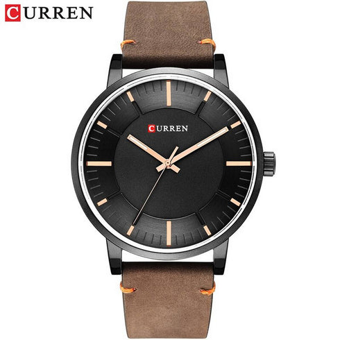 Curren Men's Watch - Ultra Soft Genuine Leather - Box Packaging! - Water Resistant 3ATM! - 1 Year Warranty