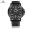 Naviforce Black Anchor - Mens Watch - Genuine Leather - Water Resistance - 1 Year Warranty