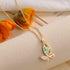 Wonderland Butterfly Necklace - Abalone Shell - 14K Gold Plated - Free Box Packaging