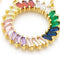 Rainbow & Reggae Necklace! - Chic & Trendy! - 14K Gold Plated! - A+ Cubic Zirconia!