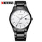 Curren Italiano (White & Black) - Men's Watch - Date Function - 1 Year Warranty - Free Box Packaging - 3 ATM Water Resistant