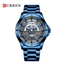 Curren Men's Modern Movement! - Matrix Blue! - Day Feature! - Stainless Steel Strap! - 1 Year Warranty! - Water Resistant!