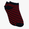 Black & Red - Ankle Socks - Combed Cotton