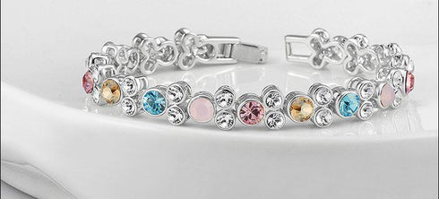 Niovani Sparkling Bold Bracelet! Embellished with Genuine Swarovski® Crystal Elements! - Made in Turkey! - Hot Seller!