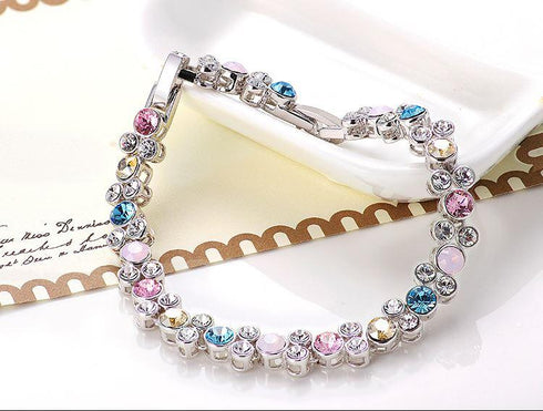 Niovani Sparkling Bold Bracelet! Embellished with Genuine Swarovski® Crystal Elements! - Made in Turkey! - Hot Seller!