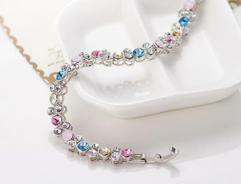 Niovani Sparkling Bold Bracelet! Embellished with Genuine Swarovski® Crystal Elements! - Made in Turkey! - Hot Seller!