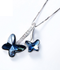 Sterling Silver Necklace with Swarovski® Butterfly Crystal