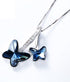 Sterling Silver Necklace with Swarovski® Butterfly Crystal
