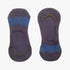Lines of Cobalt - No Show Socks - Loafer Socks - Invisible Socks - Combed Cotton