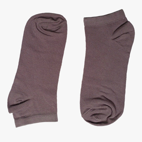 Charcoal - Ankle Socks - Combed Cotton