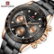 Naviforce Millionaire - Black & Rose Gold - Unisex Watch - Chronograph - 1 Year Warranty! - Water Resistant!