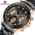 Naviforce Millionaire - Black & Rose Gold - Unisex Watch - Chronograph - 1 Year Warranty! - Water Resistant!