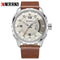 Curren Silver & Brown Leather Datejust - 1 Year Warranty!