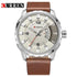 Curren Silver & Brown Leather Datejust - 1 Year Warranty!