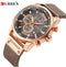 Curren All Brown Sunray Dial Chronograph – 1 Year Warranty!