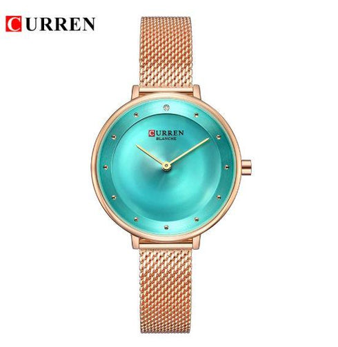 Women's Shiny Green Rose Gold Plated Adjustable Steel - 1 Year Warranty!