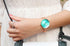 Women's Shiny Green Rose Gold Plated Adjustable Steel - 1 Year Warranty!