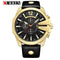 Curren Men's Black & Gold Business - Genuine Leather - 1 Year Warranty