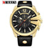 Curren Men's Black & Gold Business - Genuine Leather - 1 Year Warranty
