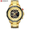 Curren Men's Pure Gold - Chronograph - 1 Year Warranty