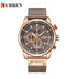Curren All Brown Sunray Dial Chronograph – 1 Year Warranty!