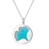 Mystical Leaf Necklace - Rhodium Plated - Modern Design - Free Box Packaging