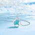 Mystical Leaf Necklace - Rhodium Plated - Modern Design - Free Box Packaging