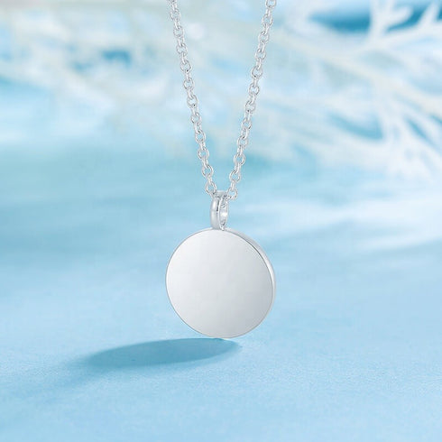 Mystical Leaf Necklace - Rhodium Plated - Modern Design - Free Box Packaging