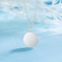 Mystical Leaf Necklace - Rhodium Plated - Modern Design - Free Box Packaging