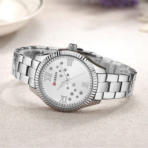 Curren Showstopper! - Women's Watch - Stunning Silver - Majestic Dial - Water Resistant - 1 Year Warranty!