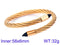 Florence! - Gold & Black! - 14K Gold Plated Wire Bracelet! - Long Lasting Stainless Steel! - Free Box Packaging!