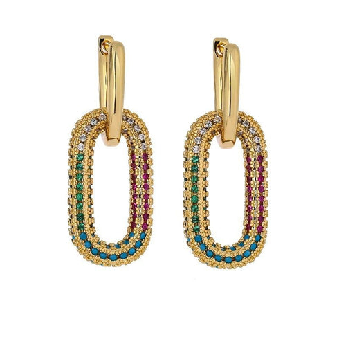 Ladies Night Earrings! - 18K Genuine Gold Plated Over Stainless Steel! - Free Box Packaging!