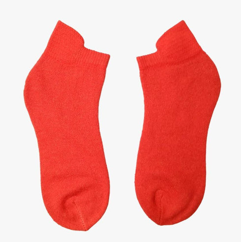 Soxyfeet Ankle Socks - Candy Red - Ultrasoft Cotton