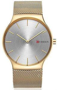 Curren Two Tone Gold Plated! - Stainless Steel! - Two Hand Design! - Hot Seller! - 1 Year Warranty!