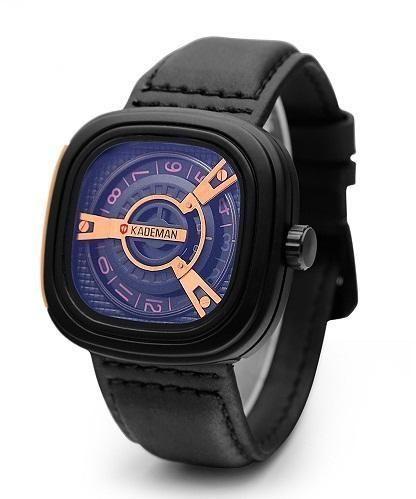 Kademan Modern Design! - Black & Rose Gold! - Genuine Leather! - 1 Year Warranty! - Hot Seller!