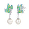 Wonderland Earrings - Rhodium Plated - Handcrafted - Modern Design - Free Box Packaging