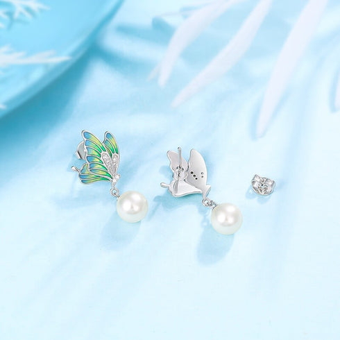 Wonderland Earrings - Rhodium Plated - Handcrafted - Modern Design - Free Box Packaging