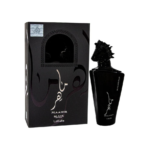 Maahir Black by Lattafa - Unisex Fragrance - Original & Imported - 100ML