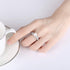 Ocean Ring - Imitation Pearl - Adjustable Size! - White Gold Plated - AAA Cubic Zirconia - Free Box Packaging!