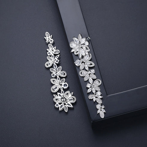 Luxury Earrings - White Gold Plated - AAA Cubic Zirconia - Free Box Packaging!