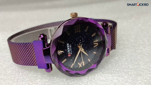 Curren Glitter (Royal Purple) - Women's Watch - Adjustable Magnetic Strap! - Water Resistant - 1 Year Warranty