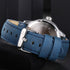 Naviforce Men's Elegant Blue Roman Numbers! - Genuine Leather! - 1 Year Warranty! - Water Resistant! - Free Gift Packaging!
