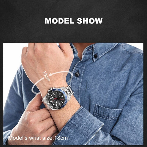 Naviforce Tribute - Men's Watch - Blue & Black - Water Resistant! - 1 Year Warranty!