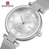 Naviforce Charm - Women's Watch - Sparkling Silver - Adjustable Steel Strap! - 1 Year Warranty! - Water Resistant!