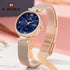 Naviforce Charm - Women's Watch - Sparkling Rose Gold & Blue - Adjustable Steel Strap! - 1 Year Warranty! - Water Resistant!