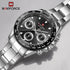 Naviforce Millionaire - Classic Silver & Black - Unisex Watch - Chronograph - 1 Year Warranty! - Water Resistant!