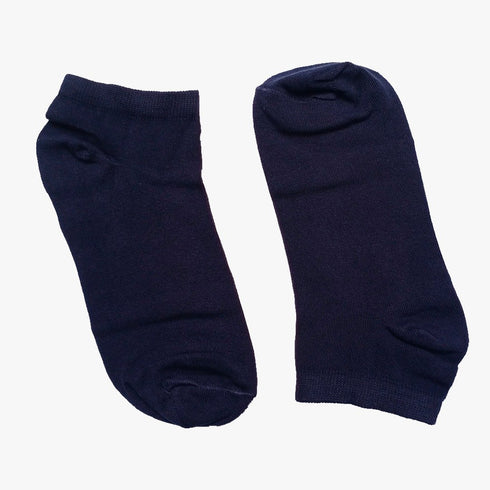 Navy Blue - Ankle Socks - Combed Cotton