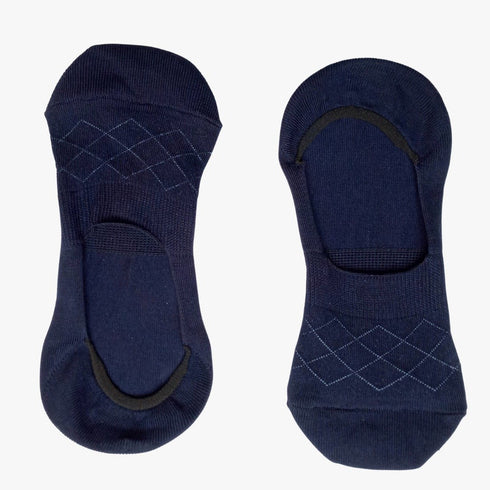 Navy Blue - No Show Socks - Loafer Socks - Invisible Socks - Combed Cotton