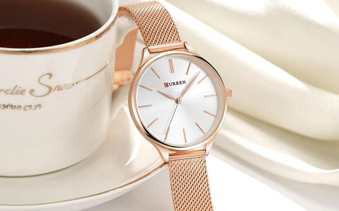 Curren Rose Gold Plated Women's Watch - Adjustable Steel Strap! - 1 Year Warranty!